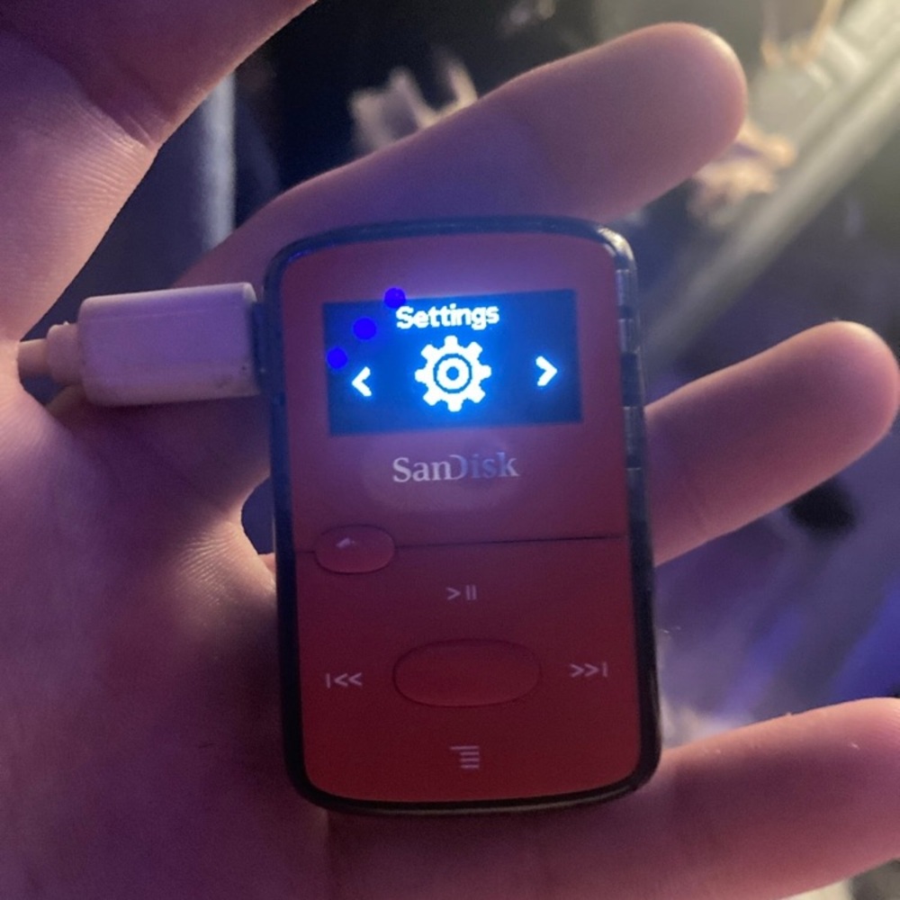 sandisk Red MP3 Player 128gb of storage